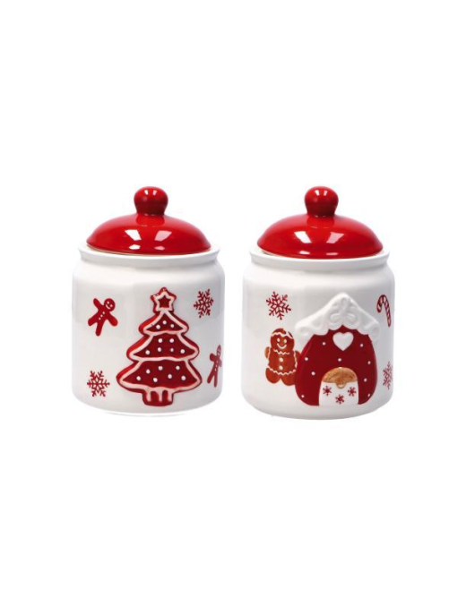 LINEA XMAS  BARATTOLO CERAMICA 11x15cm