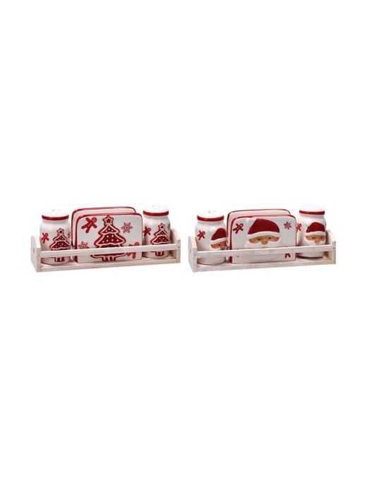 LINEA XMAS  MENAGE 3pezzi  25x7cm