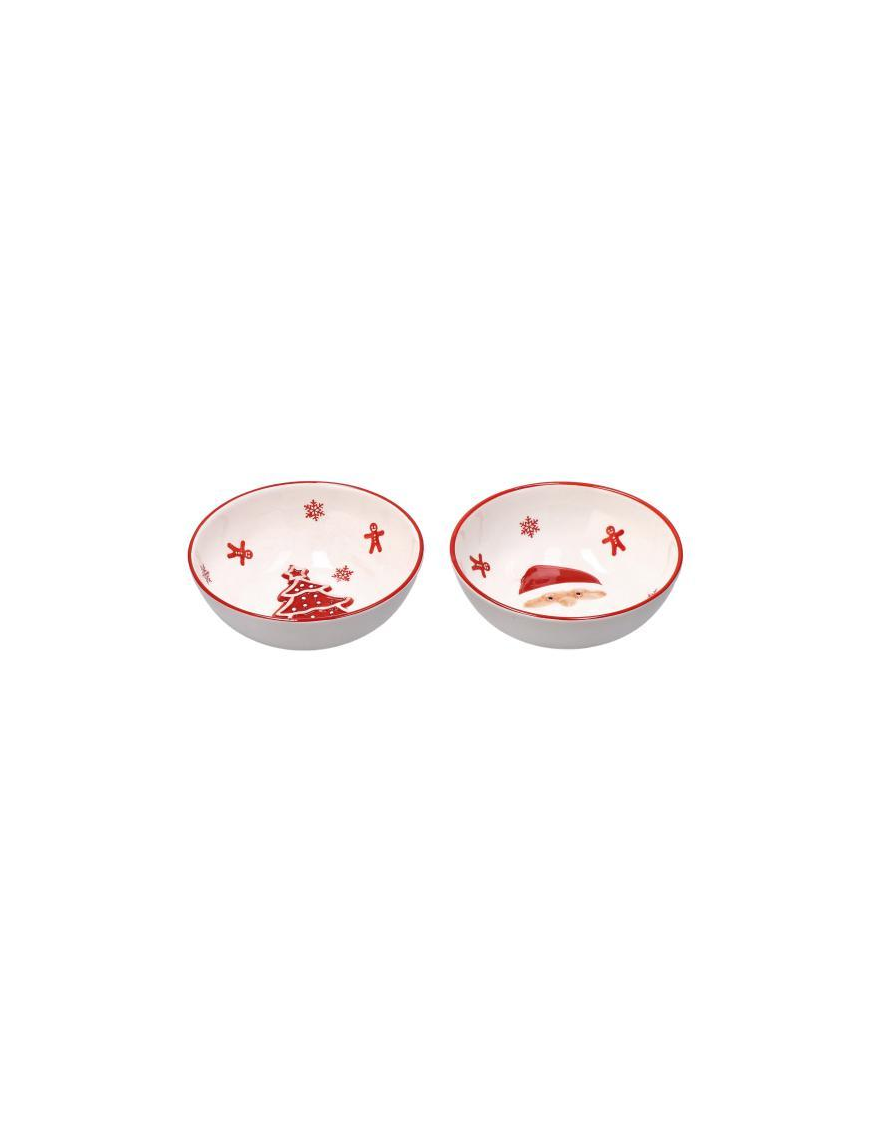 XMAS LINE ROUND BOWL 15cm