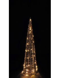 LINEA ORO ALBERO NATALE 40 LED 20x80cm