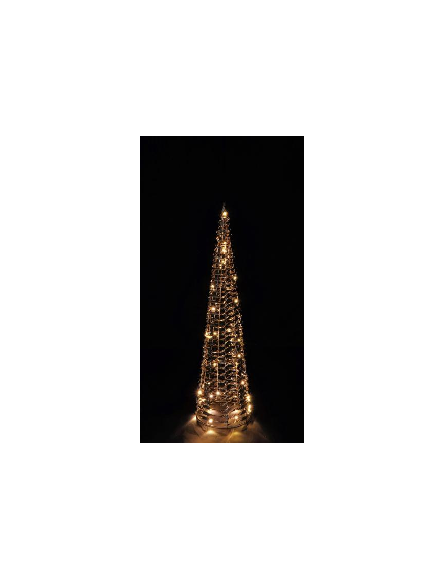 LINEA ORO ALBERO NATALE 40 LED 20x80cm