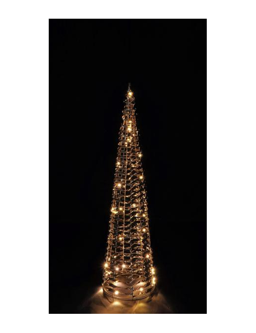 LINEA ORO ALBERO NATALE 40 LED 20x80cm