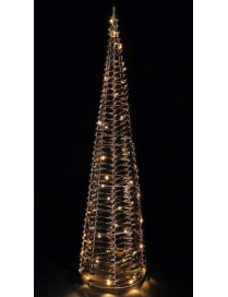 GOLD LINE CHRISTMAS TREE 50 LEDS 25x100cm