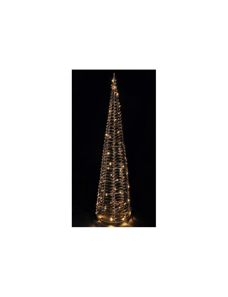 GOLD LINE CHRISTMAS TREE 50 LEDS 25x100cm