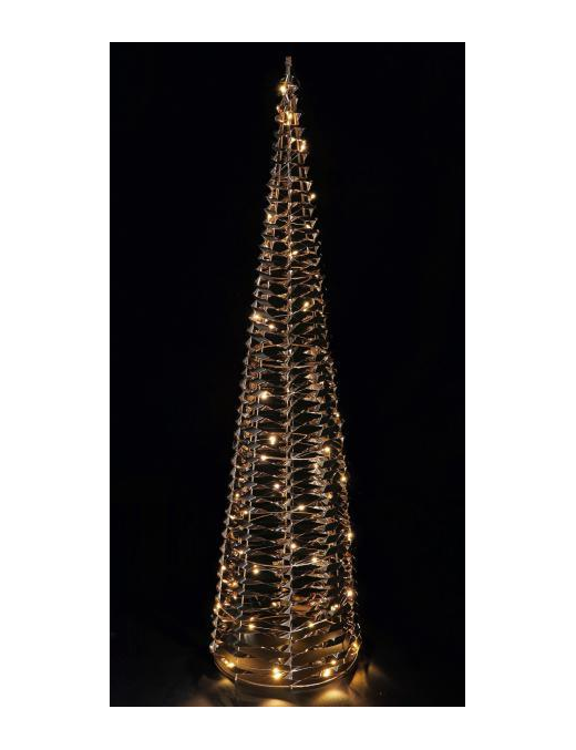 GOLD LINE CHRISTMAS TREE 50 LEDS 25x100cm