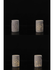 CYLINDER LAMP LIGHT DECORATION 9x13cm