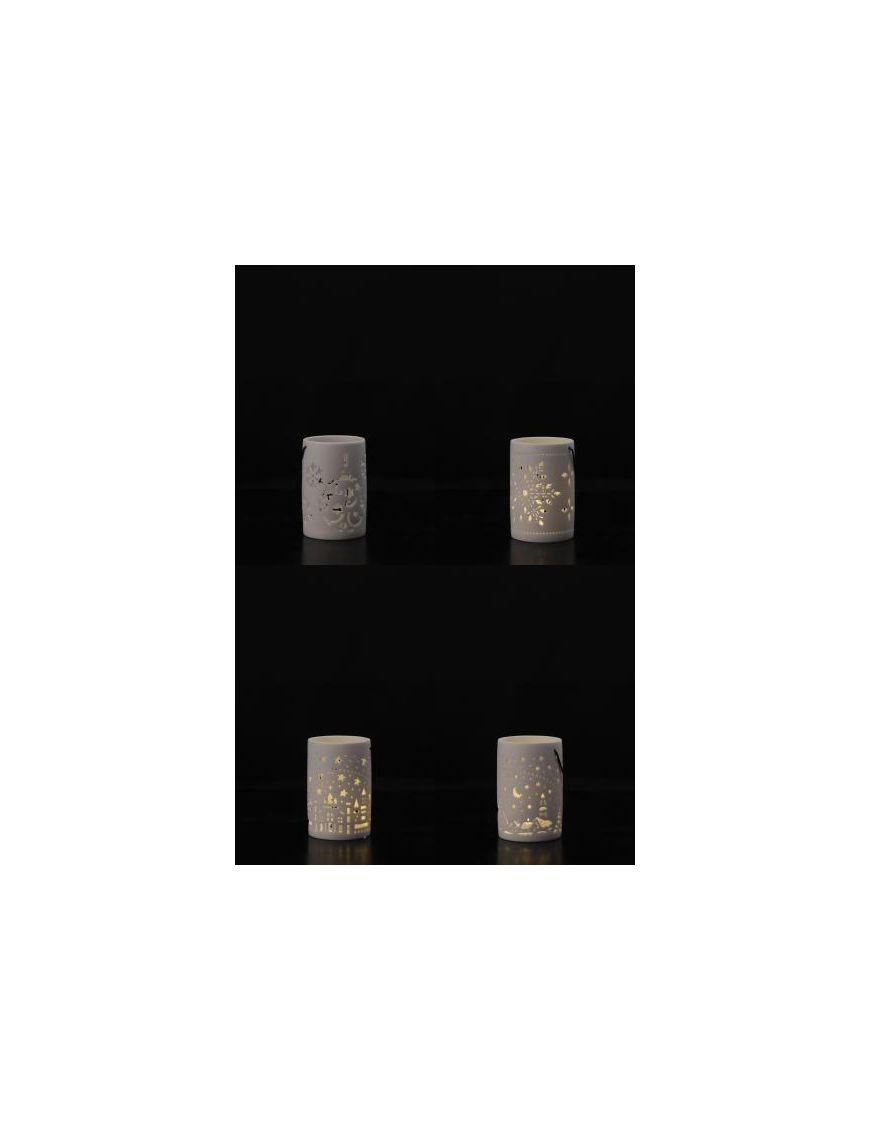 CYLINDER LAMP LIGHT DECORATION 9x13cm