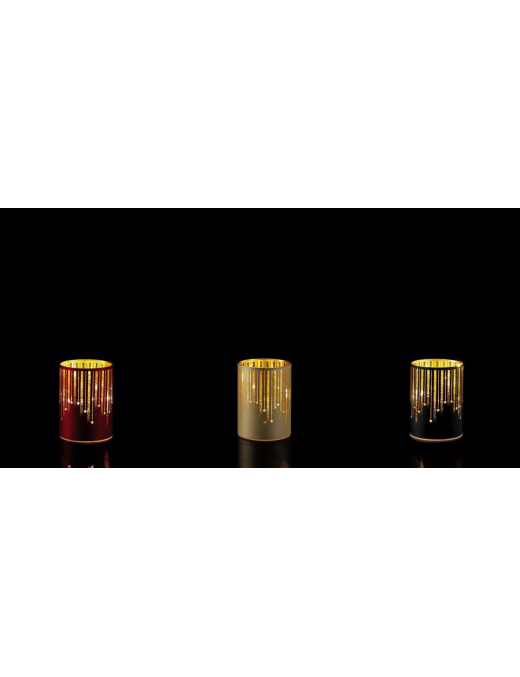 9x12cm 10LED GLASS CYLINDER LAMP