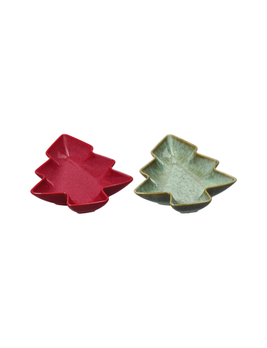RED/GREEN LINE TREE BOWL 22x26