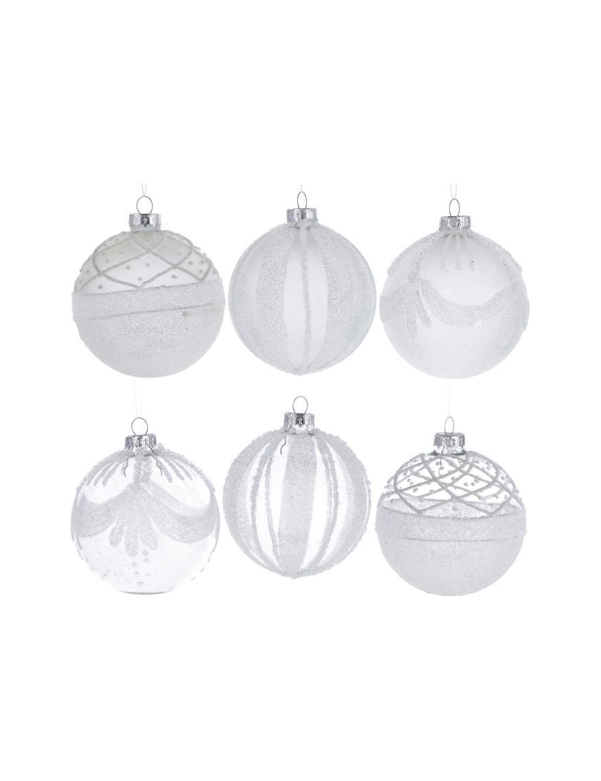 GLASS LINE TRANSPARENT SPHERE 8cm