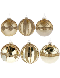 GLASS LINE GOLD SPHERE 10cm