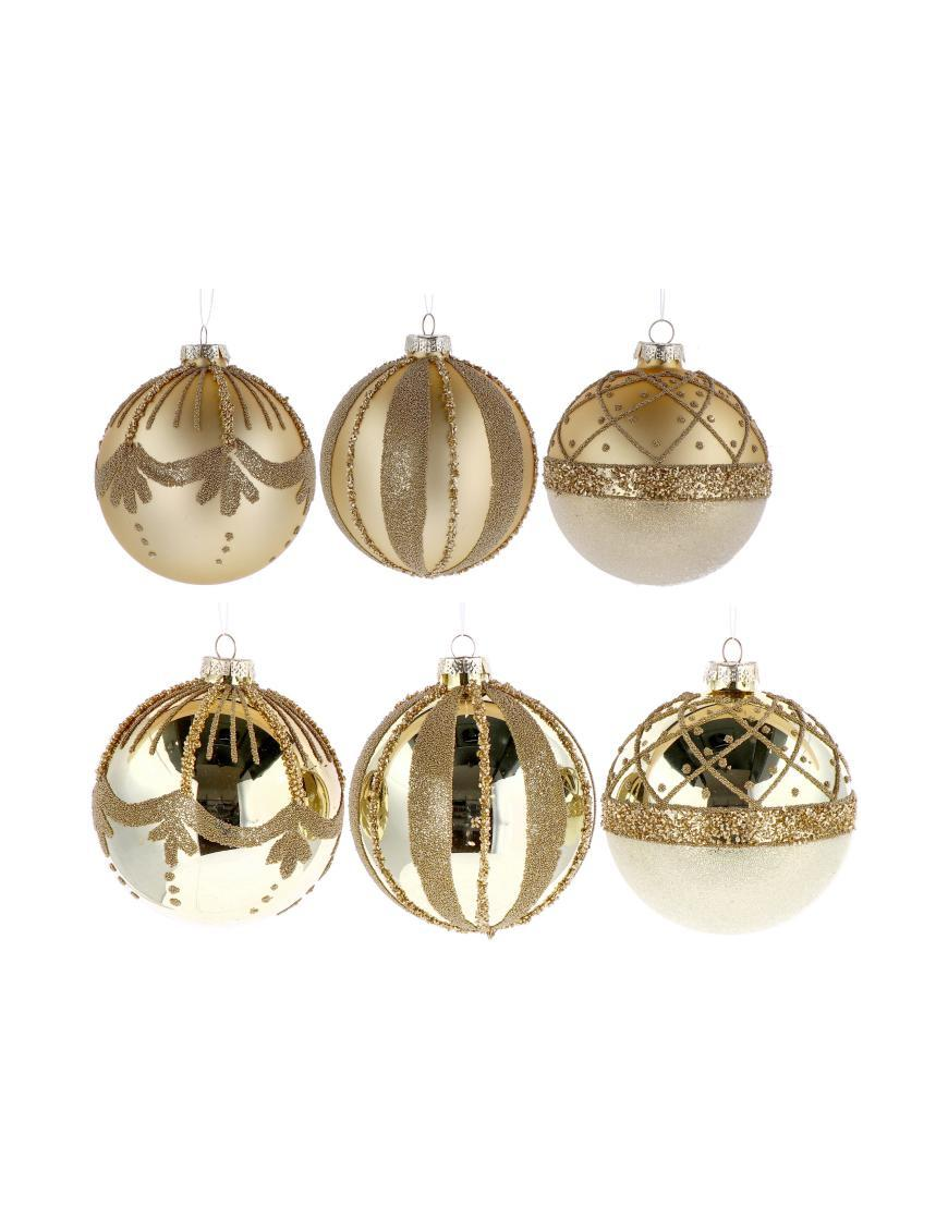 GLASS LINE GOLD SPHERE 10cm