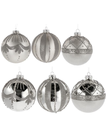 LINEA VETRO SFERA SILVER 10cm