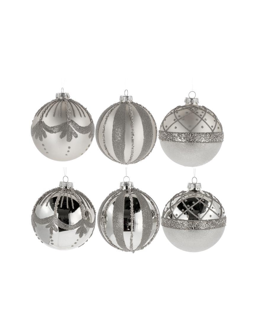 LINEA VETRO SFERA SILVER 12cm