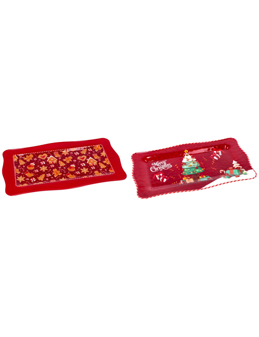 LINEA XMAS MELAMINA  VASSOIO RETTANGOLARE  48x28cm