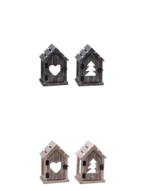 CANDLE HOLDER LANTERN 16x12x22cm