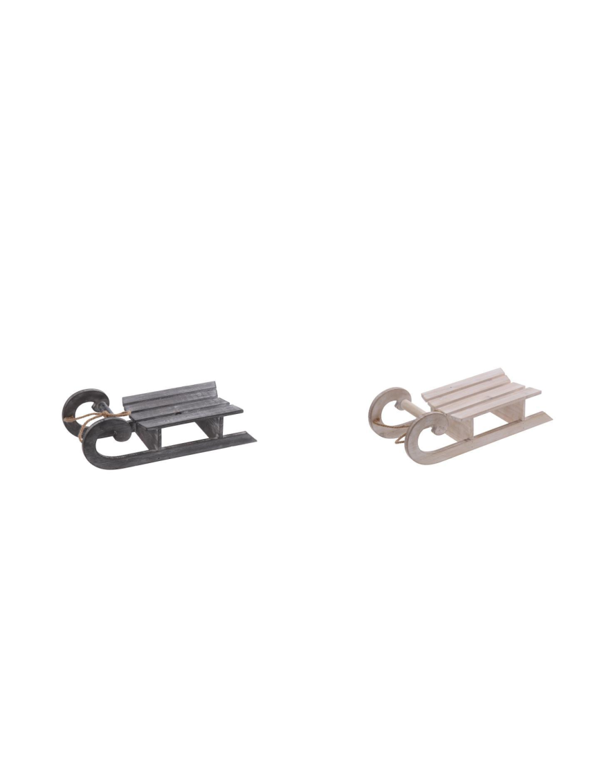 DECORATIVE WOODEN SLIDE 45x17x14cm
