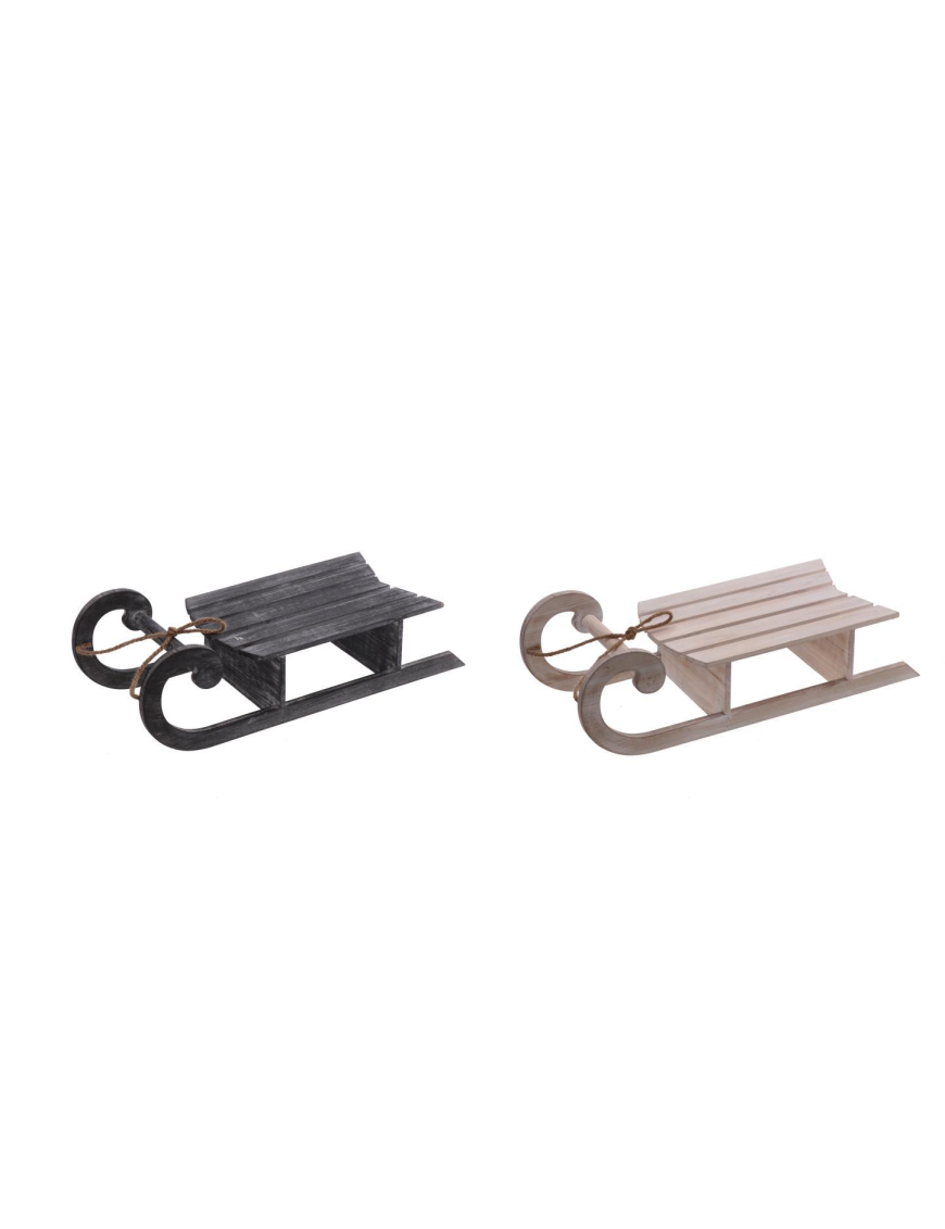 DECORATIVE WOODEN SLIDE 60x23x18cm