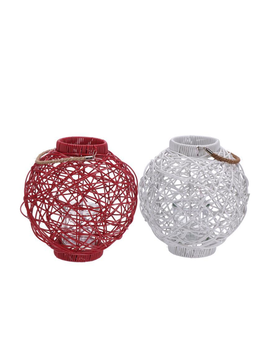 29cm woven candle holder lantern