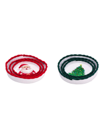 LINEA TESSILE NATALE CESTINI 3pezzi  26/30/36cm