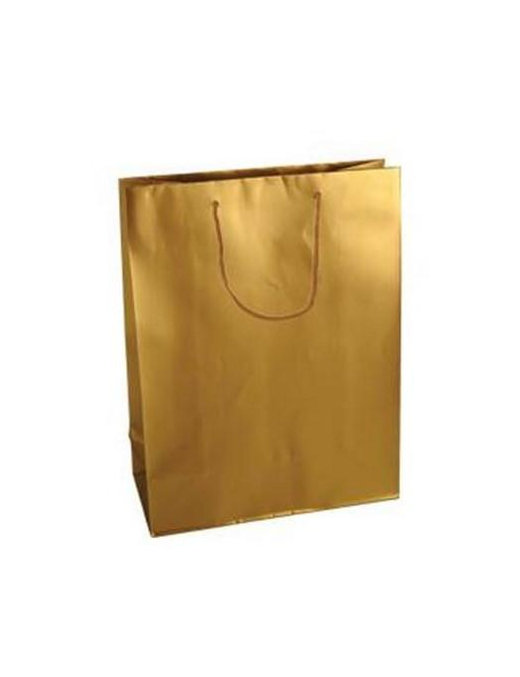 LUXURY GOLD COLOR SHOPPER 10x6.5x12