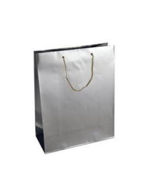 LUXURY SILVER COLOR SHOPPER 45x16x49