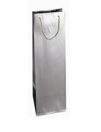 LUXURY SILVER COLOR SHOPPER 12x9x39