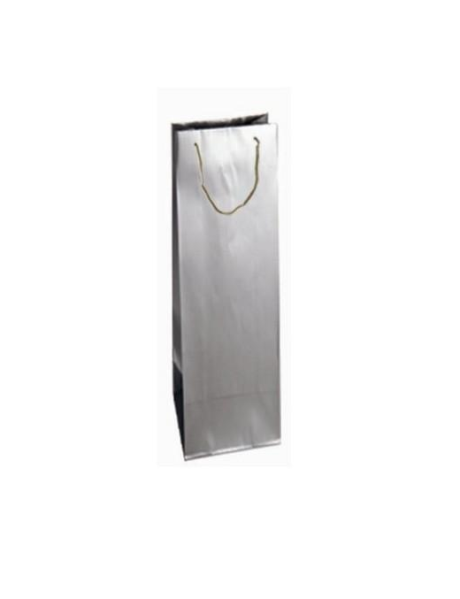 LUXURY SILVER COLOR SHOPPER 12x9x39