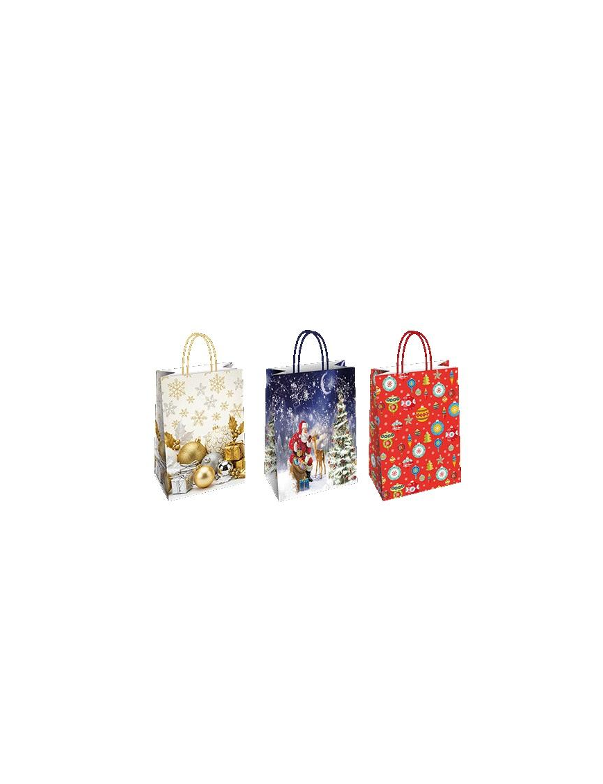 CHRISTMAS SHOPPER DI CARTA COLORI ASSORTITI  54x14x50