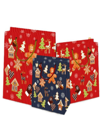 CHRISTMAS PLASTIC SHOPPER NOEL 33x10x45