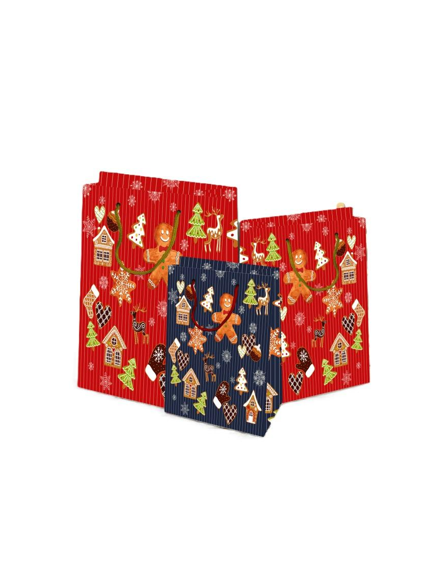 CHRISTMAS SHOPPER PLASTICA NOEL 33x10x45