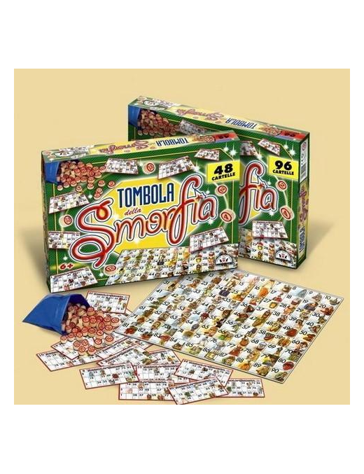 TOMBOLA DELLA SMORFIA 48 CARTELLE