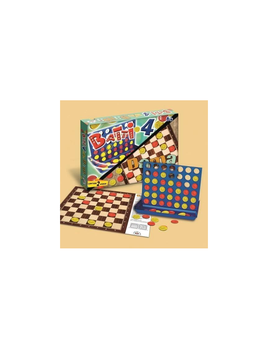GIOCO 2IN1 DAMA + BATTI 4