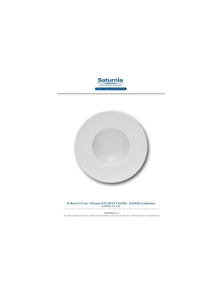 SAT-MATT BASIC NAPOLI K-BOWL 27,5cm