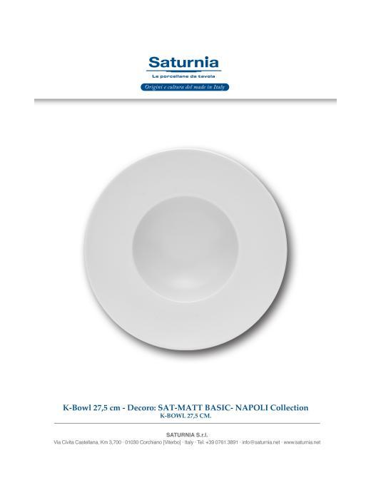 SAT-MATT BASIC NAPOLI K-BOWL 27,5cm