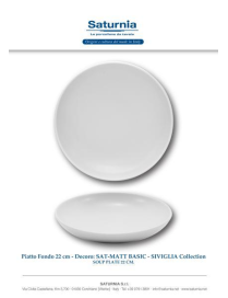 SAT-MATT BASIC SIVIGLIA PIATTO FONDO 22c