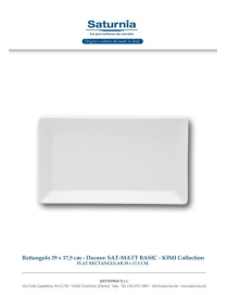 SAT-MATT BASIC KIMI PIATTO RETT. 29x17,5