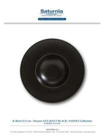 SAT-MATT BLACK NAPOLI K-BOWL 27,5cm