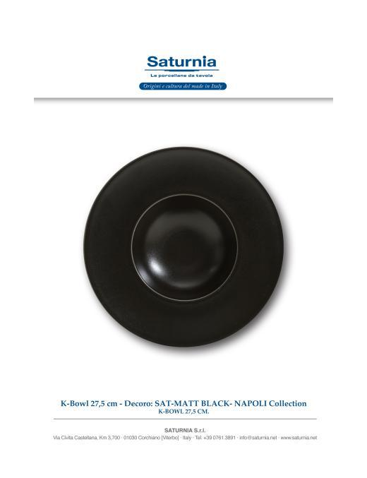 SAT-MATT BLACK NAPOLI K-BOWL 27,5cm