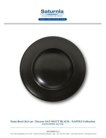 SAT-MATT BLACK PASTA BOWL 26,5cm