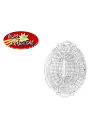 OVAL WICKER BASKET 48x38x12 CENTIMETERS WHITE