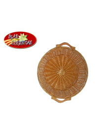 CESTO VIMINI TONDO 52x13 CENTIMETRI CHIARO