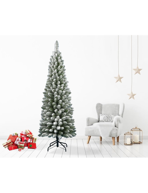 FLOCKED MINSK TREE 180cm 326 BRANCHES diam. 55cm PENCIL ASSEMBLY