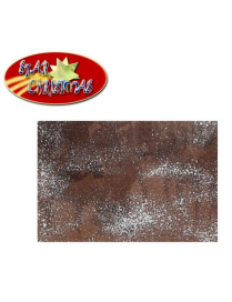 CARTA MARRONE CON NEVE 70x100 CENTIMETRI
