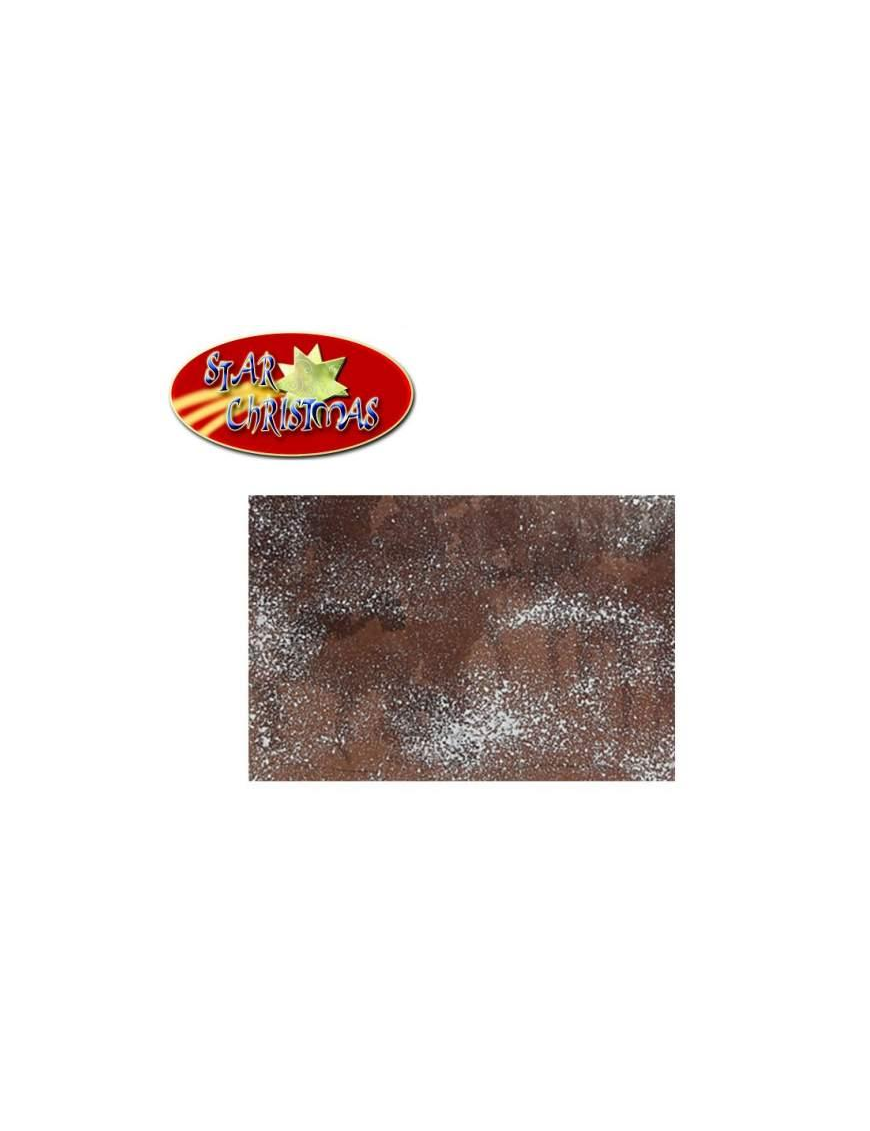 BROWN PAPER WITH SNOW 70x100 CENTIMETERS