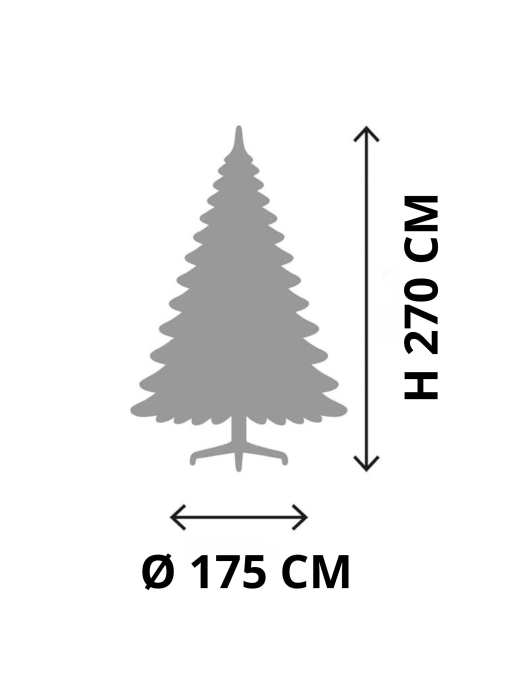 NARVIK TREE 270cm 1862 BRANCHES diam. 175cm HOOK MOUNTING