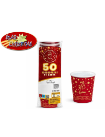 XMAS BICCHIERE CARTA 180ml 50pz