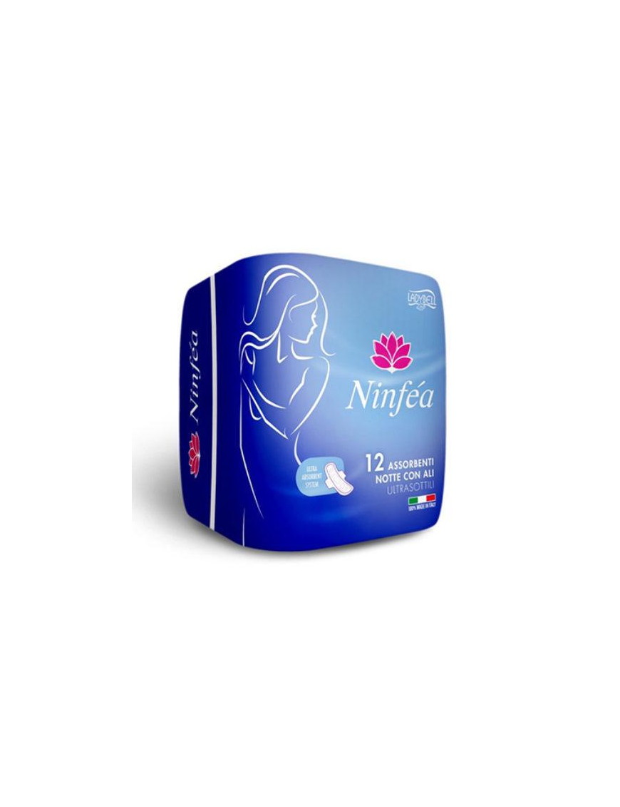NINFEA ASSORBENTI C/ALI NOTTE 12pz