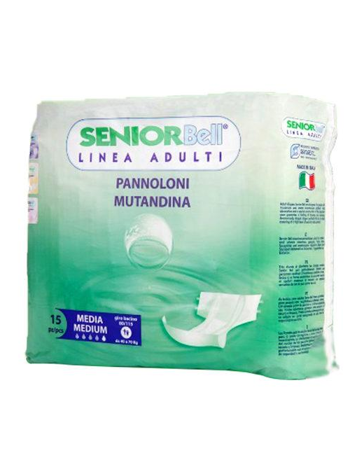SENIOR BELL PANN. MUTANDINA  MEDIA 15pz