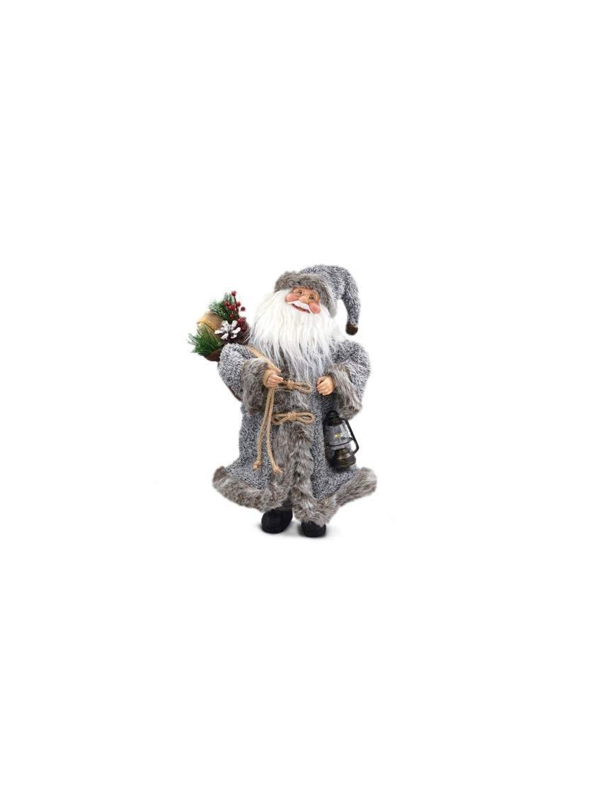BABBO NATALE VESTITO MARRONE 65cm